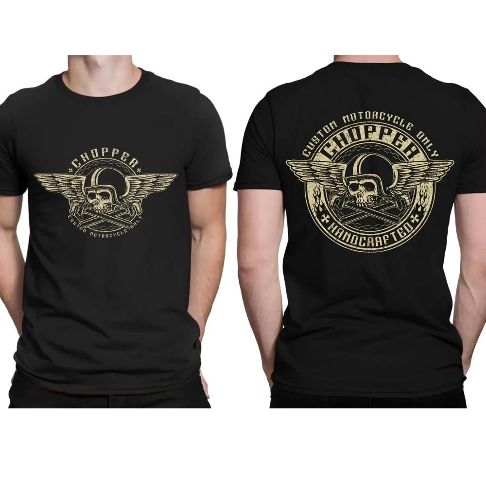 New Men's Fashionable Summer Horror Skull Print Comfortable and Breathable Round Neck Thsirt Outdoor Casual Party Top