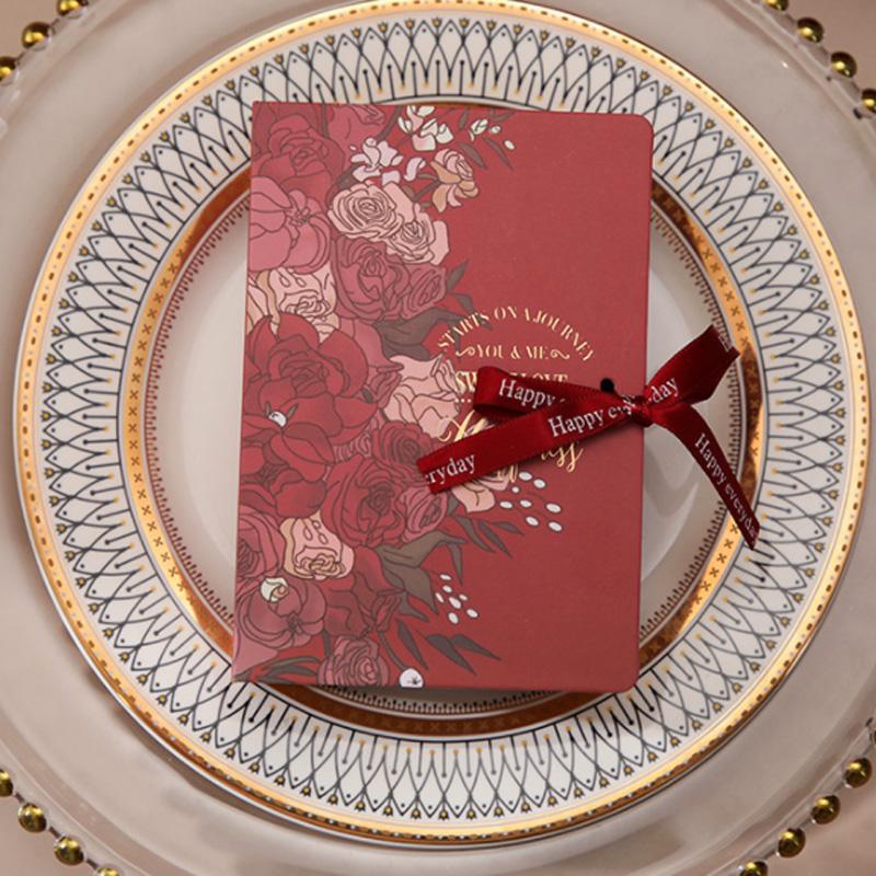 5Pcs Book Shape Candy Box Wedding Party Decortion Gift Packaging Bag Candy Dragee with Ribbon