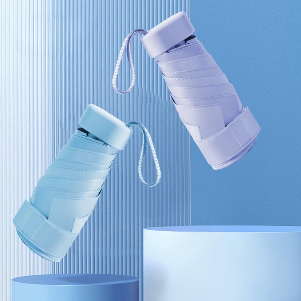 Портативный нейтральный зонт с коробкой Устойчивый к УФ-лучам Зонт высокой плотности Зонт с низкой прозрачностью Дождевой и солнечный зонт двойного назначения