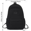 Simple Laptop School Bag Solid Color College Backpack Fashion Large Capacity Backpack  Teenagers