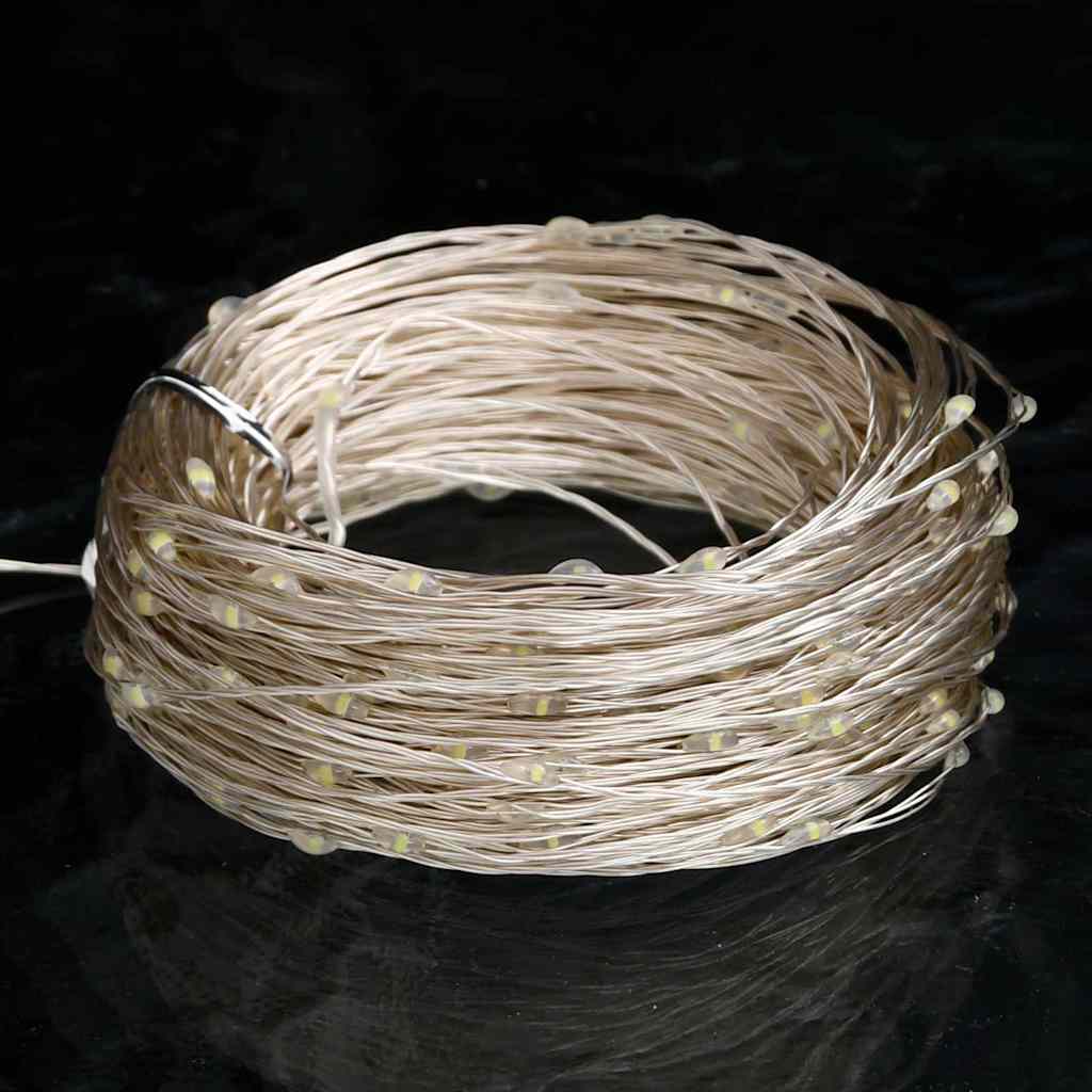 LED String Light with 150 Cold White LEDs 15 m