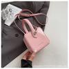 Niche Texture Portable Box Bag Women's 2025 New Fashion Small Square Bag Solid Color Messenger High-end Handbag