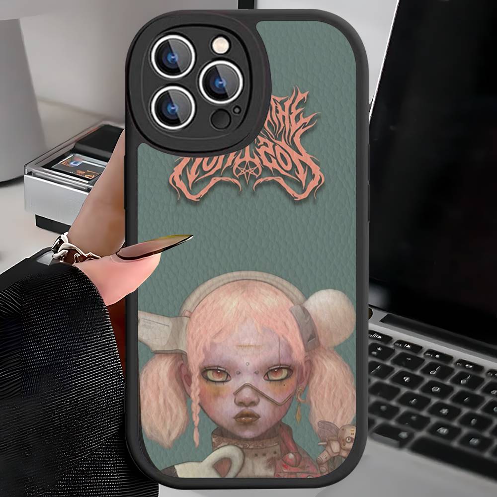 B-Bring M-Me The H-Horizon Leather Phone Case For IPhone 16 16e 15 14 13 12 11 Pro Max Plus Mini Cover