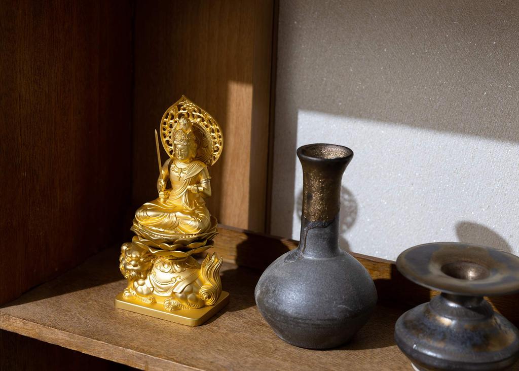 Статуя Будды Манджушри Бодхисаттва 15 см Буддист Хидеун Макита Оригинальная модель в год зодиака хранитель главный образ Зодиак Такаока