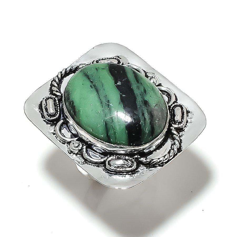 Кольцо из серебра 925 пробы с рубиновым цоситом, созданное в лаборатории, ручной работы, размер 9 R3M92