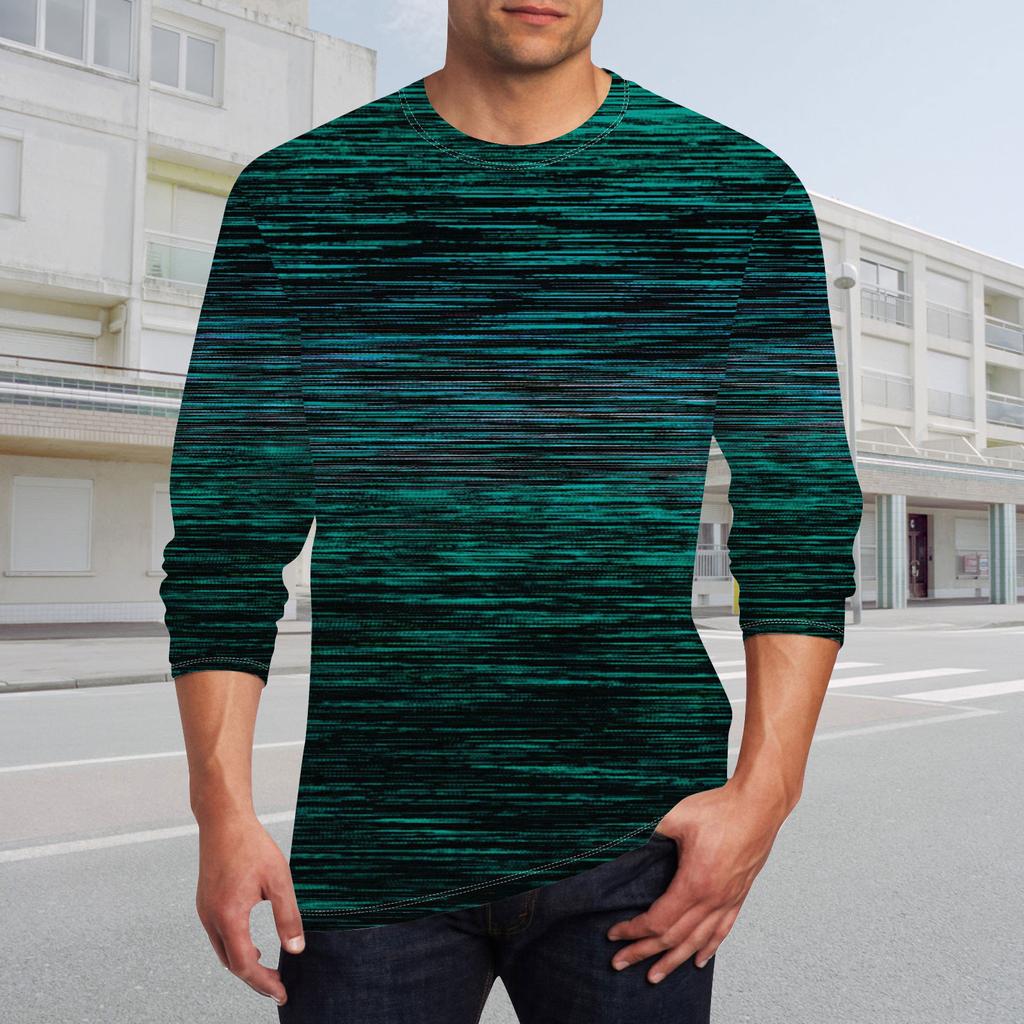 Men's T Shirt O-Neck Clothing Apparel Outdoor Long Sleeve Print Fashion Designer Vintage