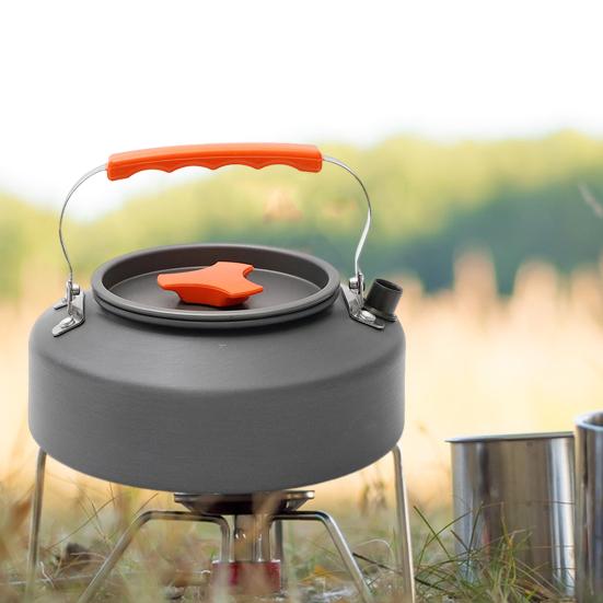 Чайник для кемпинга из алюминиевого сплава объемом 0,8/1,1/1,2 л, портативный, легкий, большой емкости, для путешествий, походов, пикников, кофеварка, чайник для чая