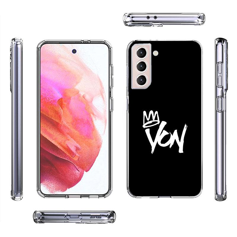 Raper K-King Von Phone Case For Samsung A16 A26 A36 A56 A17 A15 A25 A35 A55 A14 A24 A34 A54 A04S A05S Galaxy Note 20 10 9 8 A9 A