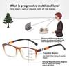 Progressive Multi-Focus Reading Glasses For Men Women Anti-blue Light Near Far Presbyopia Eyeglasses Prescription Eyewear