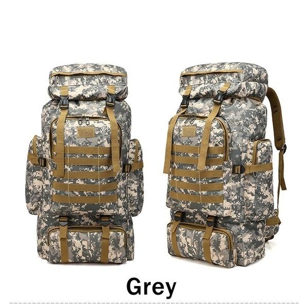 80л камуфляжный рюкзак, военная походная сумка, армейский рюкзак, водонепроницаемые дорожные рюкзаки(6 Цвет)