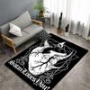 Черный Череп Сатана Ведьма Демон Коврики для гостиной Большой ковер для детей Коврик для игровой комнаты Подросток Инди-комната Уиджа Декор Пушистый коврик
