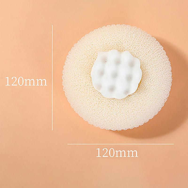 Круглый шарик для душа в виде подсолнуха, супермягкий массажный шарик для ванны с присоской, щетка для ванны, полотенце для ванны, губка для грязи, аксессуары для ванной комнаты