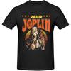 Xhaxhi Мужская футболка Футболка с круглым вырезом Janis Joplin Хлопковые повседневные рубашки Спортивные рубашки для мужчин