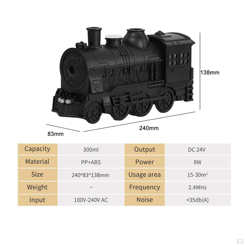 Увлажнитель воздуха, креативный диффузор эфирного масла в форме поезда для домашнего рабочего стола