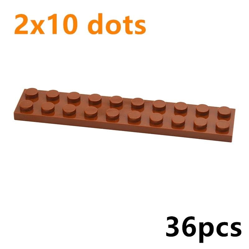 Размер 2x10 точек 36 шт. Конструктор DIY 2*10 точек Тонкие Фигурки Кирпичики Совместимые с 3832 Образовательные Креативные Игрушки для Детей