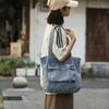 Denim Bag Large Capacity Shoulder Bag Commuter Tote Bag Women's Underarm Bag