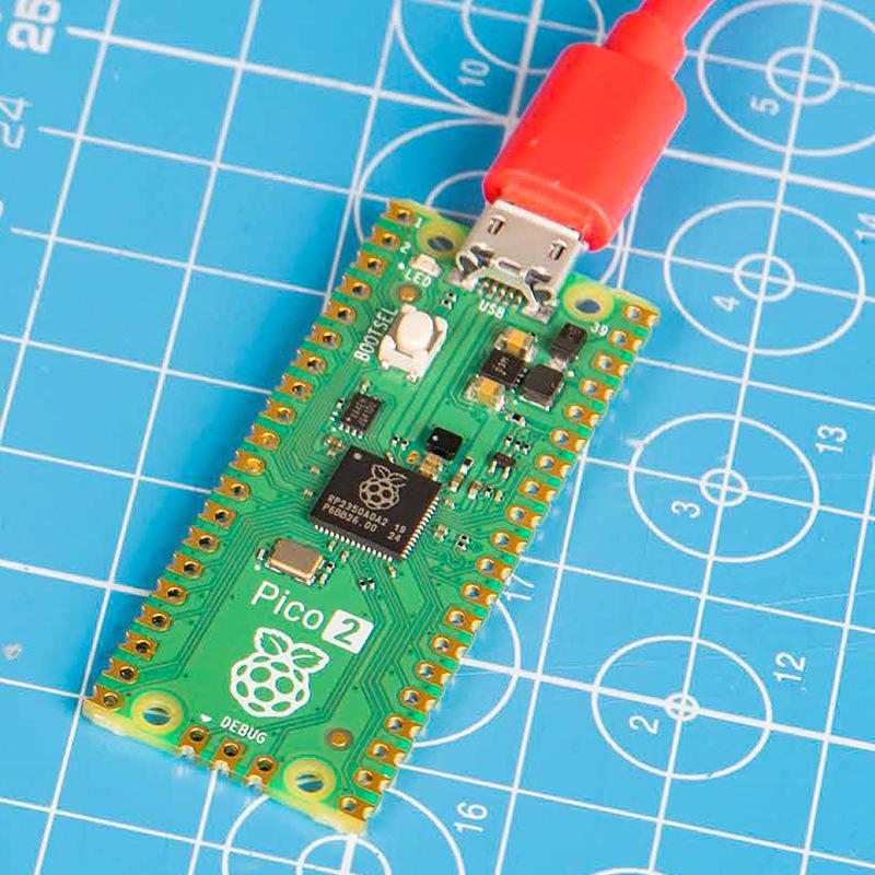 Pi 2 2W Rp2040 Разработка Rp2350 Плата Двухъядерный Arm Cortex-M33+ 520 КБ Wi-Fi Type-C Micro Usb