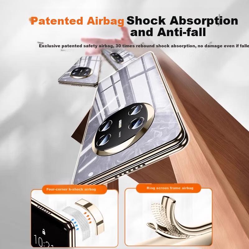 Foldable Screen Protective Case for Huawei Mate X6 X6 Collector's Edition, Ultra-Thin Transparent Shockproof Heat Dissipation Casen, Transparent