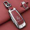 TUJWO1 2025 New Leather Car Key Case Cover For Mercedes Benz A C E G Class GLC CLE CLA GLB GLS W177 W205 W213 W222 X167 AMG Key Shell P