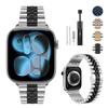 Металлический ремешок для Apple Watch Ultra 3/2 49 мм 11/10 42/46 мм 9 8 7 45/41 мм Браслет из нержавеющей стали Ремешок для запястья iwatch 6 5 SE3 44/40 мм