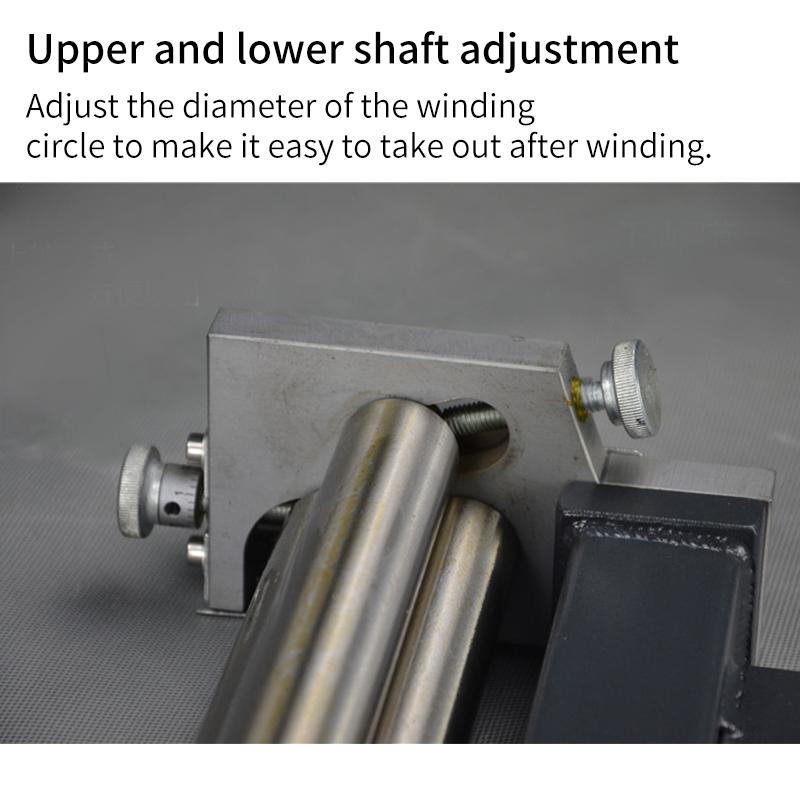 Ручной гибочный станок Мини роликовый станок для круглых труб Инструмент для изготовления Настольный листогиб для металла Ручная кривошипная гибочная машина для листового металла