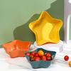 Пятиконечная звезда Фруктовая тарелка Большой емкости Пищевой пластик Многоцелевой закусочный фруктовый орех Поднос для еды Чаша Держатель для блюда Кухонные принадлежности