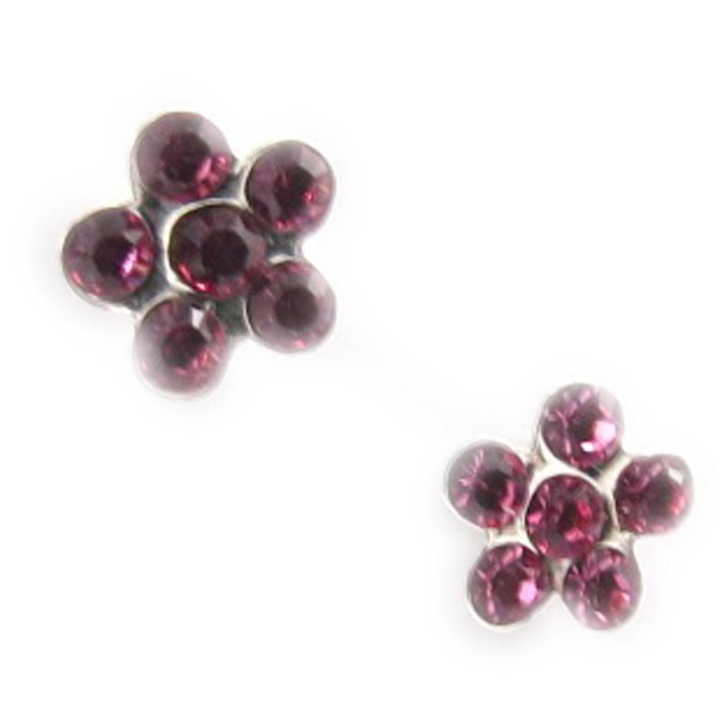 Les Trésors De Lily [J9587] - Розовые серебряные серьги «Флора»