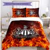 Newcastle United Football Printed 3 Pieces Bedding Set, Comfortable Skin Friendly Bedroom Duvet Cover Set