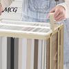 Stationery Storage Bag Clothes Bag, Transparent Large Capacity Book Organizer, with Zipper Desktop Solution And Handle Design, Portable for