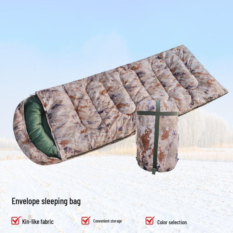Pioneer Camouflage Envelope Sleeping Bag