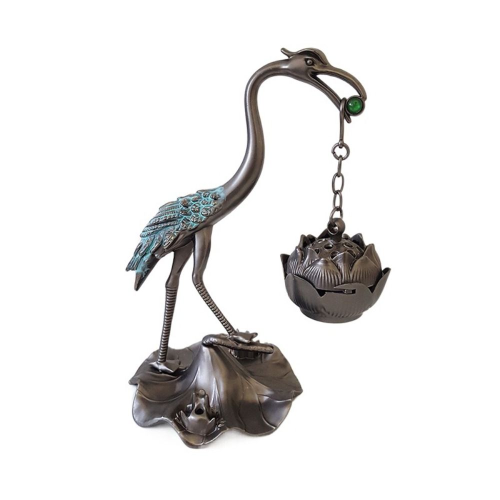 Подставка для благовоний в форме журавля ручной работы, антикварная подвесная подставка для благовоний в гостиной