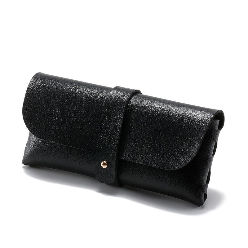 Мягкая кожаная сумка для очков, модный портативный футляр для солнцезащитных очков, упаковка, подарочная коробка, футляр для солнцезащитных очков, модная коробка с ремешком