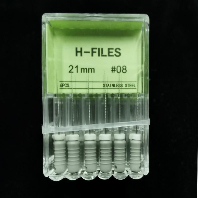 5 коробок стоматологических инструментов, эндодонтические инструменты для корневых каналов, H-файл, 21 мм, K, 21 мм, эндодонтические инструменты из нержавеющей стали, стоматологическая стоматология, одонтология