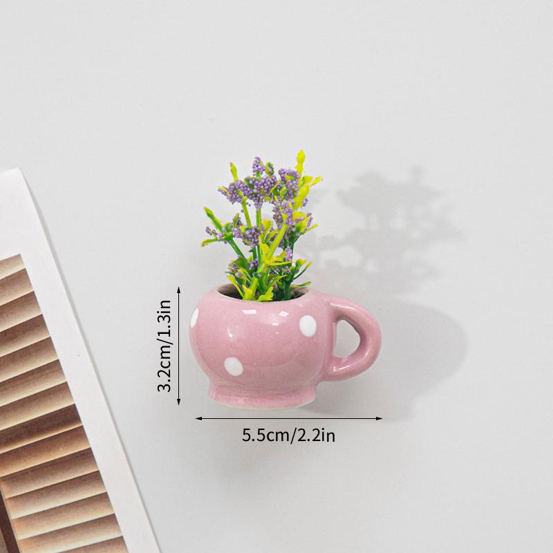 Магниты на холодильник в форме вазы 3D Мини-магниты для холодильника Милый магнит на холодильник для украшения дома Подарок для гостей Новоселье