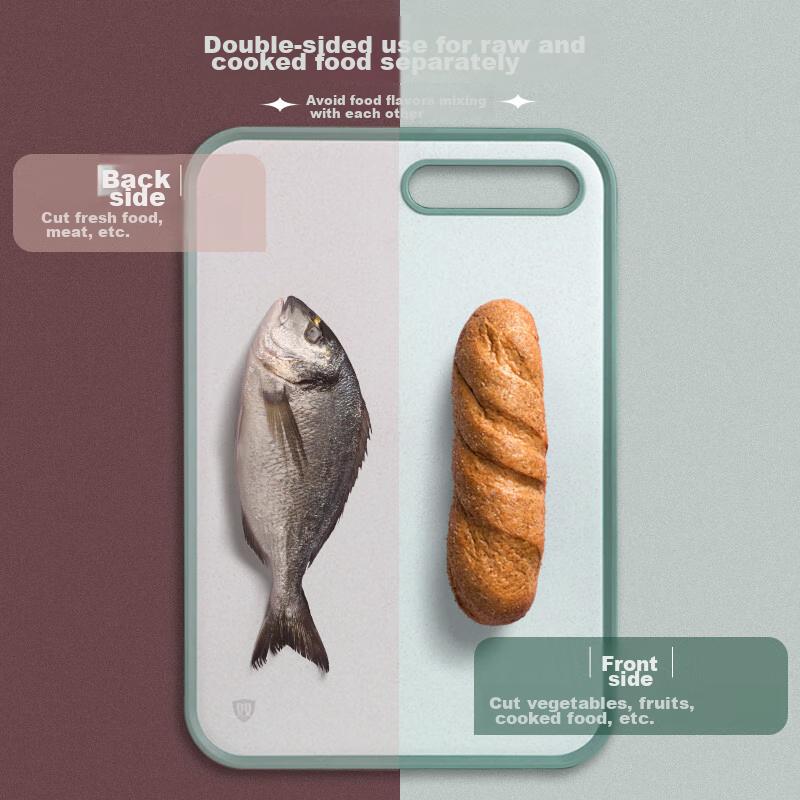 Mold-Resistant Cutting Board, Fruit And Baby Food Board, Double-Sided Chopping Block for Home Use, Sticky Plastic Cutting Board, 36*26*1
