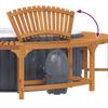 Hot Tub Surround Brown Ø255 x 55.5 cm Solid Acacia Wood
