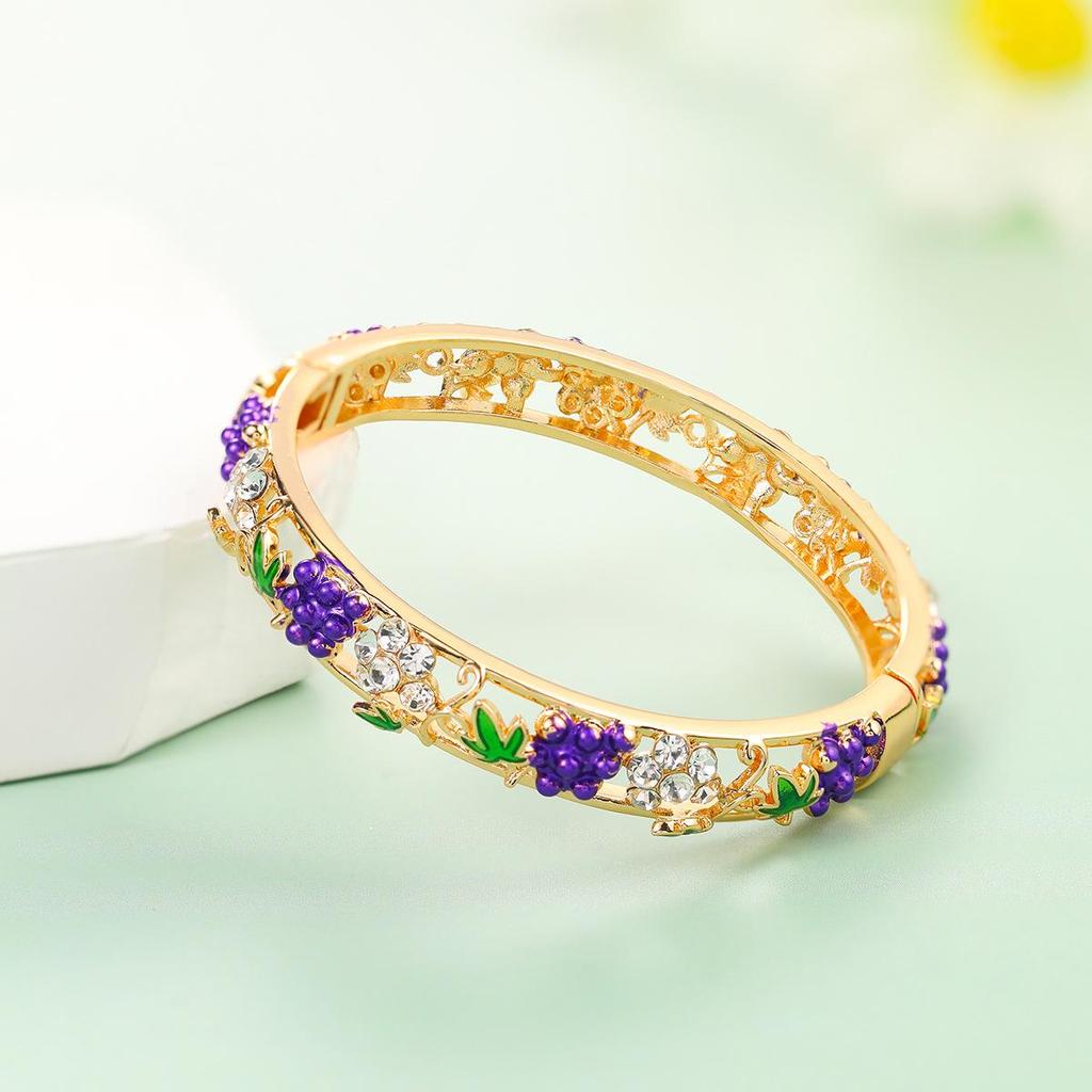 Widney Beijing Cloisonné Children's Open Diamond Bracelet - National Style Gift