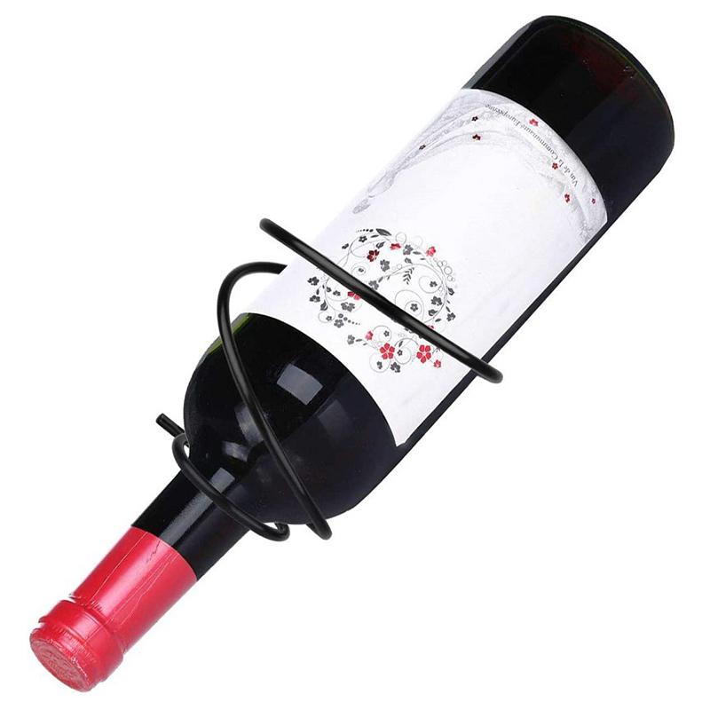 Wall Mounted Wine Racks Red Wine Bottle Display Holder Metal Hanging Wine Rack