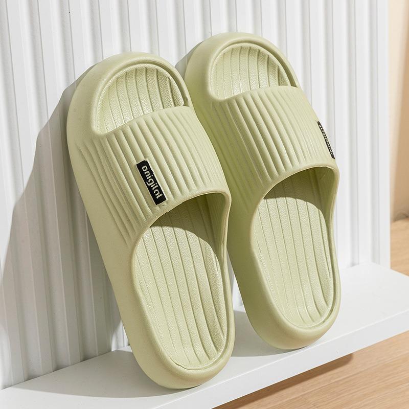 Весенне-летние новые простые модные шлепанцы на мягкой подошве, женские, для пар, для дома, нескользящие, износостойкие