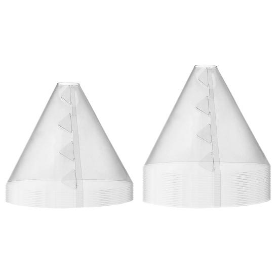 10/20 шт. Колпаки для растений, садовые колпаки, многоразовые, устойчивые к погодным условиям, прозрачные, конусообразные, защищают растения от птиц, заморозков, улиток, животных, молодые растения