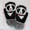 1 пара теплых перчаток с имитацией животных 3D мультфильмов, зимние плюшевые варежки с длинными пальцами, милые толстые вязаные перчатки для мужчин и женщин, рождественские подарки