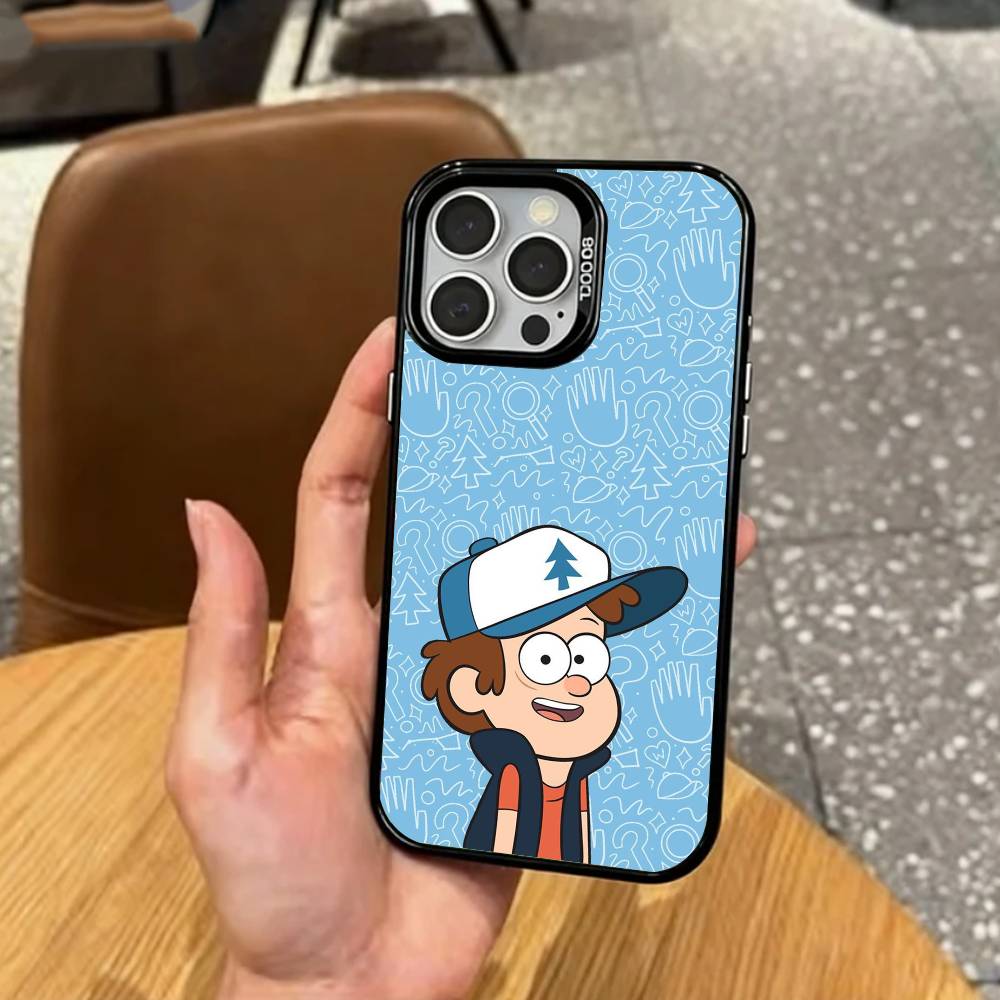 Билл Шифр G-Гравитация F-Падения Чехол для телефона для iPhone17,16,15,14,13,12,11 Plus,Pro Max Цветной Посеребренный Внутренний Чехол