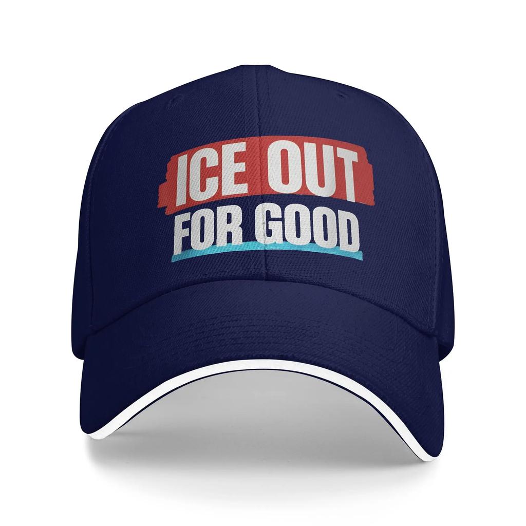 ICE Out Logo Golf Cap Accessories Fashion Trucker Hat For Men Women Travel Headewear Adjustable