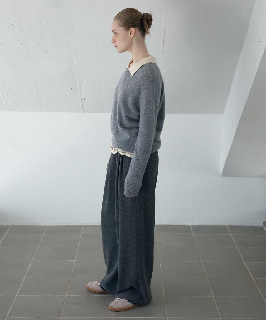 AHWE Wool Blend Banding Pants_Grey