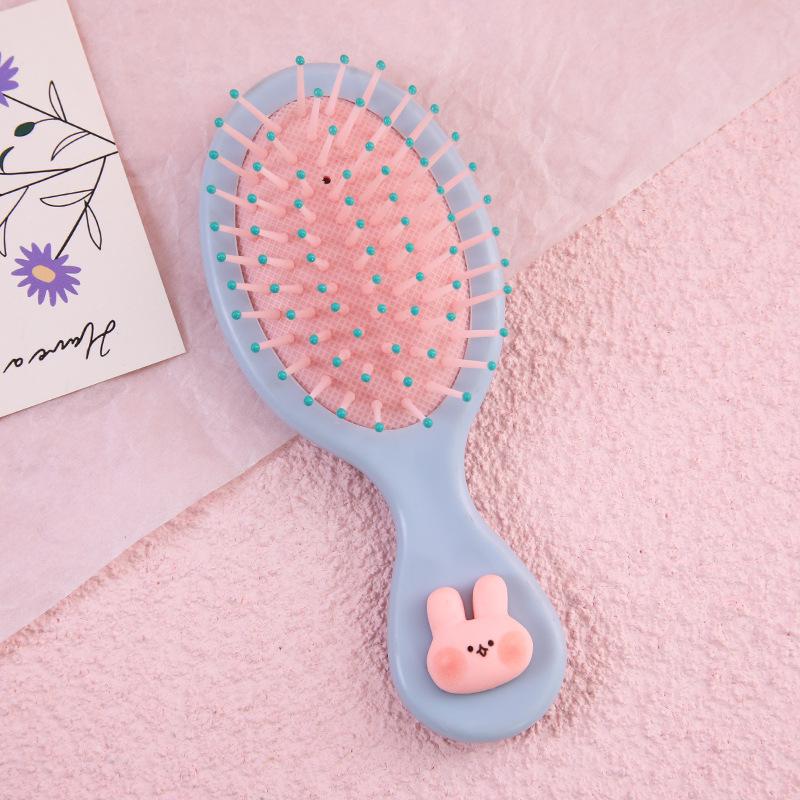 Мини-детская расческа для волос, однотонная массажная расческа для волос для мам и детей, маленькие портативные дорожные щетки для волос, уход за волосами