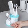 Милый держатель для зубных щеток в форме ботинок, коробка для хранения с выдавливателем зубной пасты, органайзер для ванной комнаты, держатель для зубных щеток, аксессуары