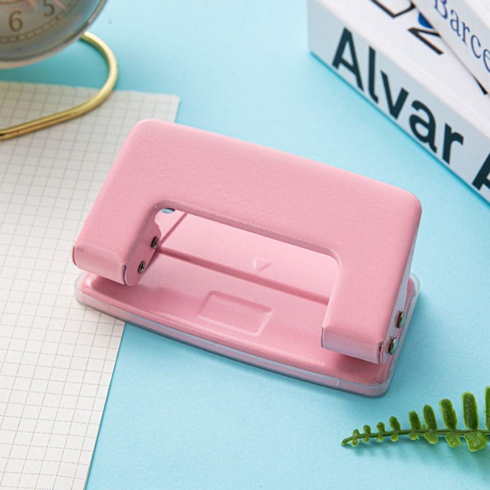 Macaron Color Paper Punch Tool Manual Round Hole Puncher New 2-Hole Puncher