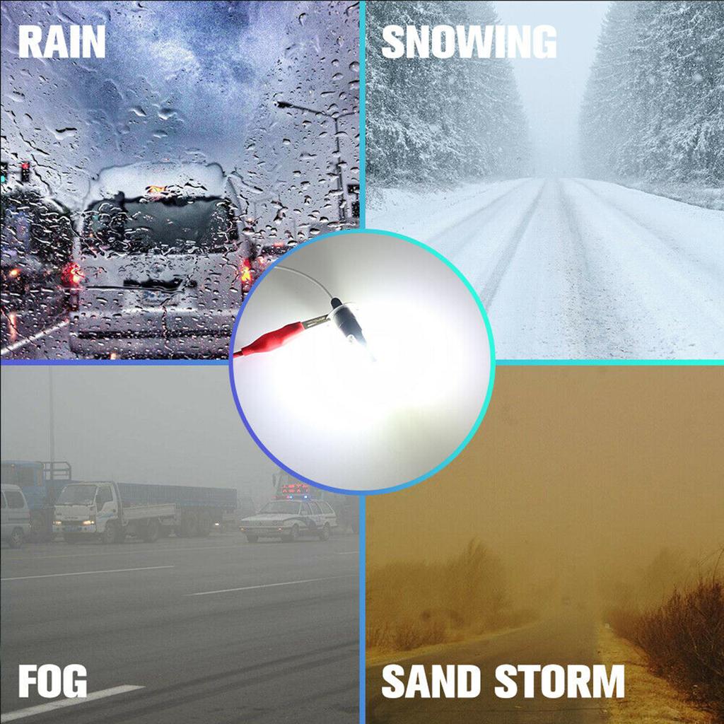 Автомобильные светодиодные противотуманные фары 80 Вт, пара лампочек для фар H3, светодиодная лампа 6000-6500K DRL, лампа дальнего света