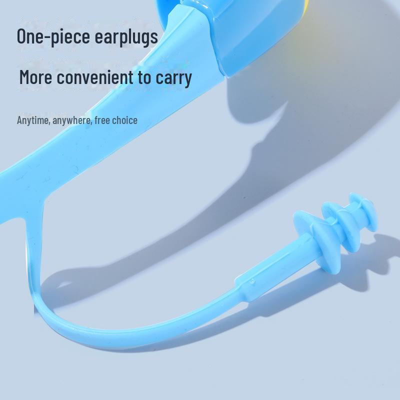 Детские водонепроницаемые, непромокаемые очки для плавания с берушами — большая оправа, очки для дайвинга HD для мальчиков и девочек.