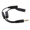 1 In 2 Out 3.5Mm Male To Double Mono 3.5Mm Female Headphone Y Splitter Cable